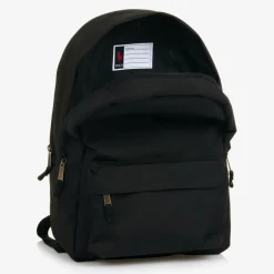 Ralph Lauren Black Canvas Pony Logo Backpack (45cm) New
