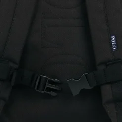 Ralph Lauren Black Canvas Pony Logo Backpack (45cm) New