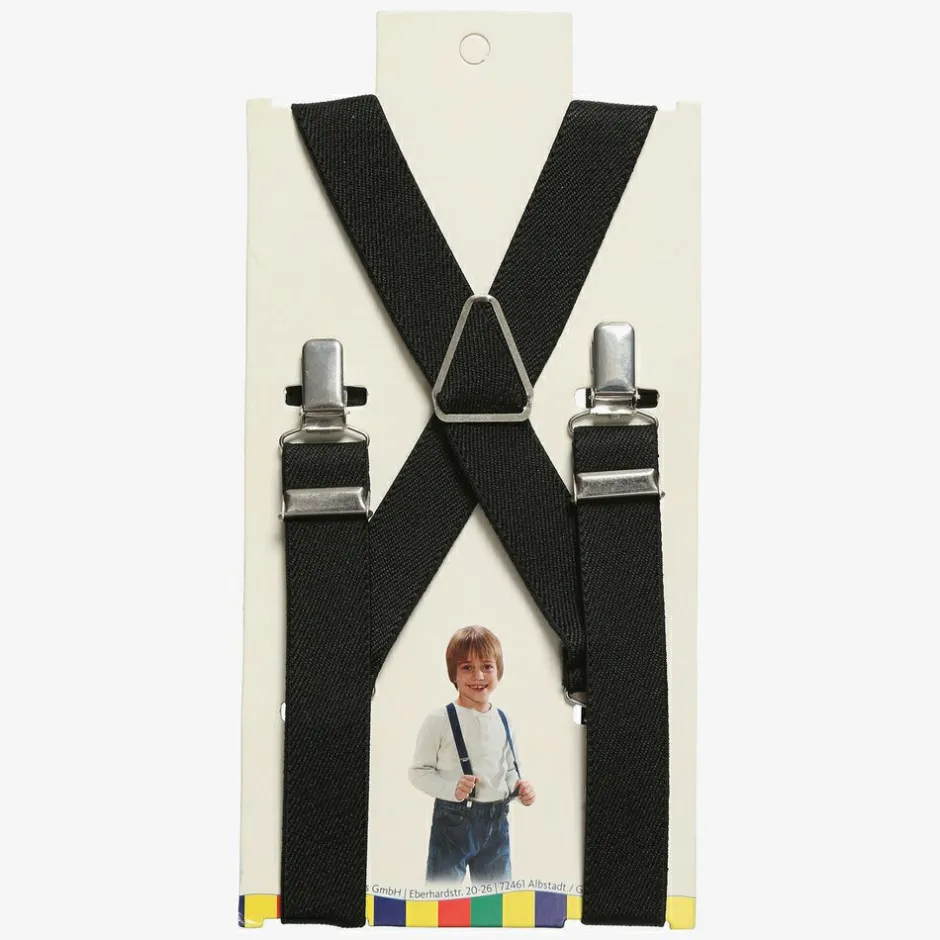 Playshoes Black Clip-On Braces Sale