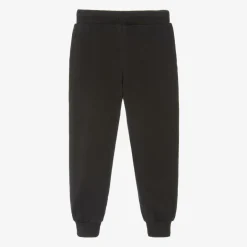 Mini Rodini Black Cotton Dog Print Joggers Hot