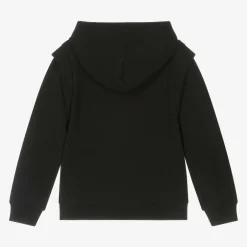 DKNY Black Cotton Hoodie Sale