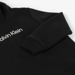 Calvin Klein Black Cotton Jersey Hoodie Discount