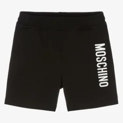 Moschino Baby Black Cotton Jersey Shorts Online