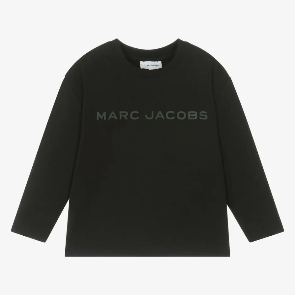 MARC JACOBS Black Cotton Jersey Top New