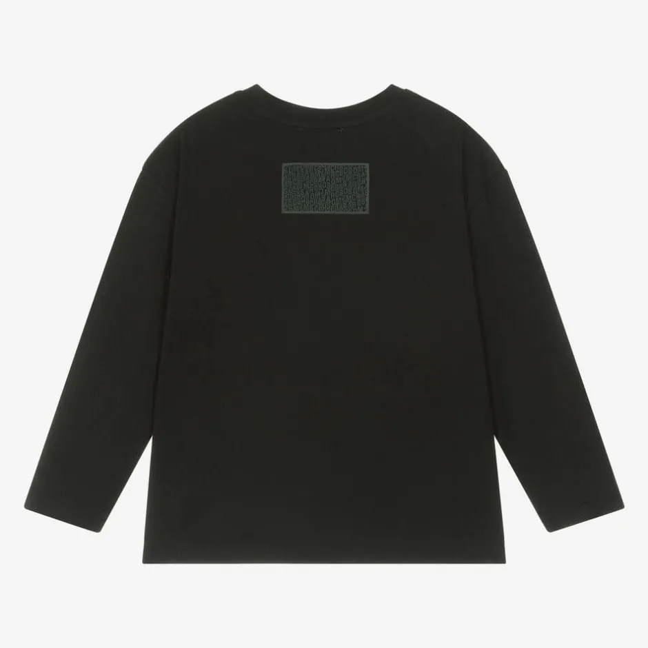 MARC JACOBS Black Cotton Jersey Top New