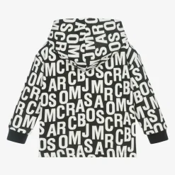MARC JACOBS Black Cotton Jumbled Logo Hoodie Sale