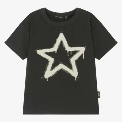 Rock Your Baby Black Cotton Star T-Shirt New