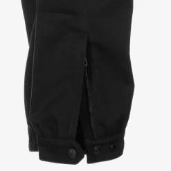 Moncler Enfant Black Cotton Twill Trousers Online