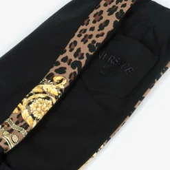 Versace Black Cotton Wild Barocco Joggers Clearance