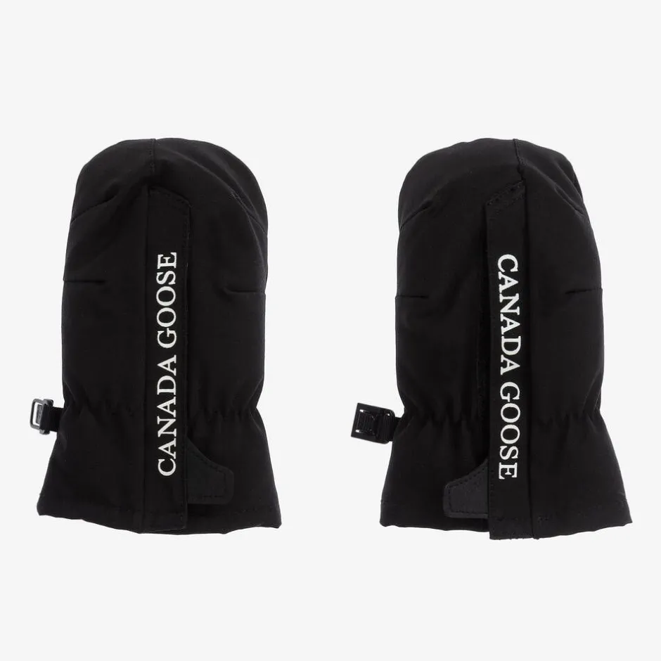 Canada Goose Black Down Padded Mittens Online