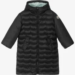 Moncler Enfant Black Down Padded Puffer Coat Best
