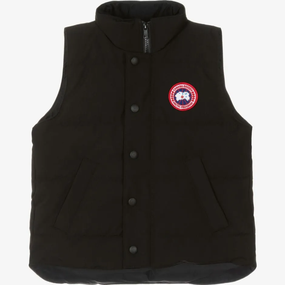 Canada Goose Black Down Padded Vanier Gilet Clearance