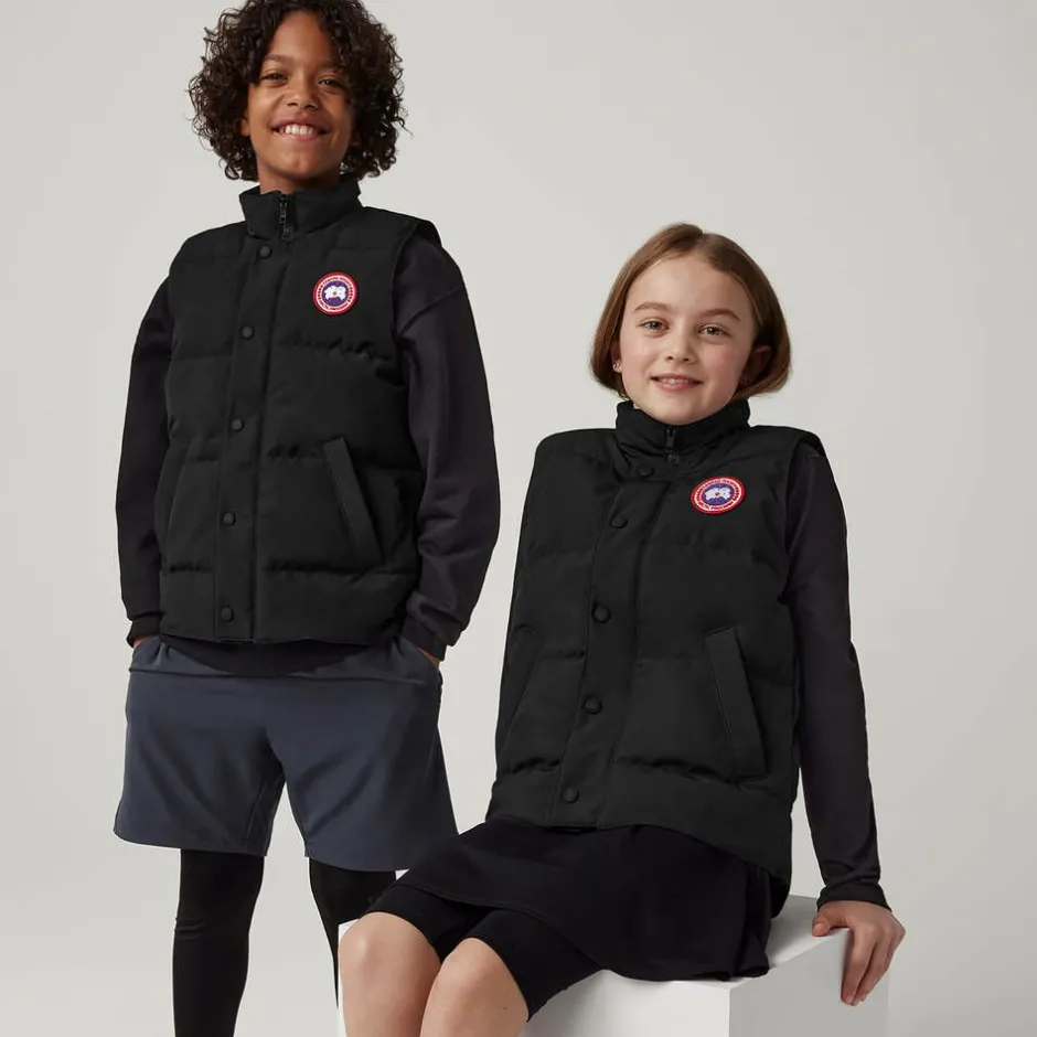 Canada Goose Black Down Padded Vanier Gilet Clearance