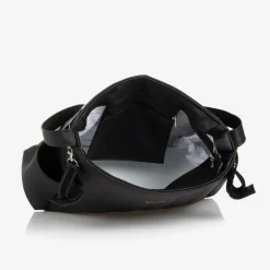 Uzturre Black Faux Leather Baby Changing Bag (43cm) New