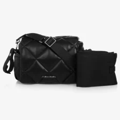 TIBA + MARL Black Faux Leather Changing Bag (34cm) Discount