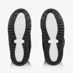 Calvin Klein Black Faux Leather Snow Boots Discount