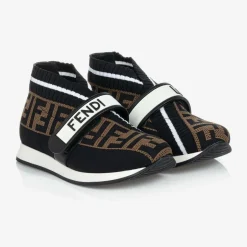 Fendi Black FF Logo Trainers Sale
