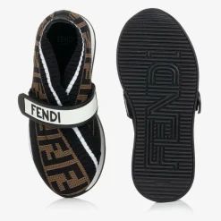 Fendi Black FF Logo Trainers Sale