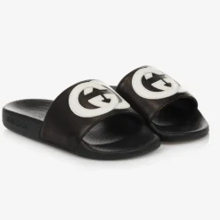 Gucci Black GG Sliders Sale