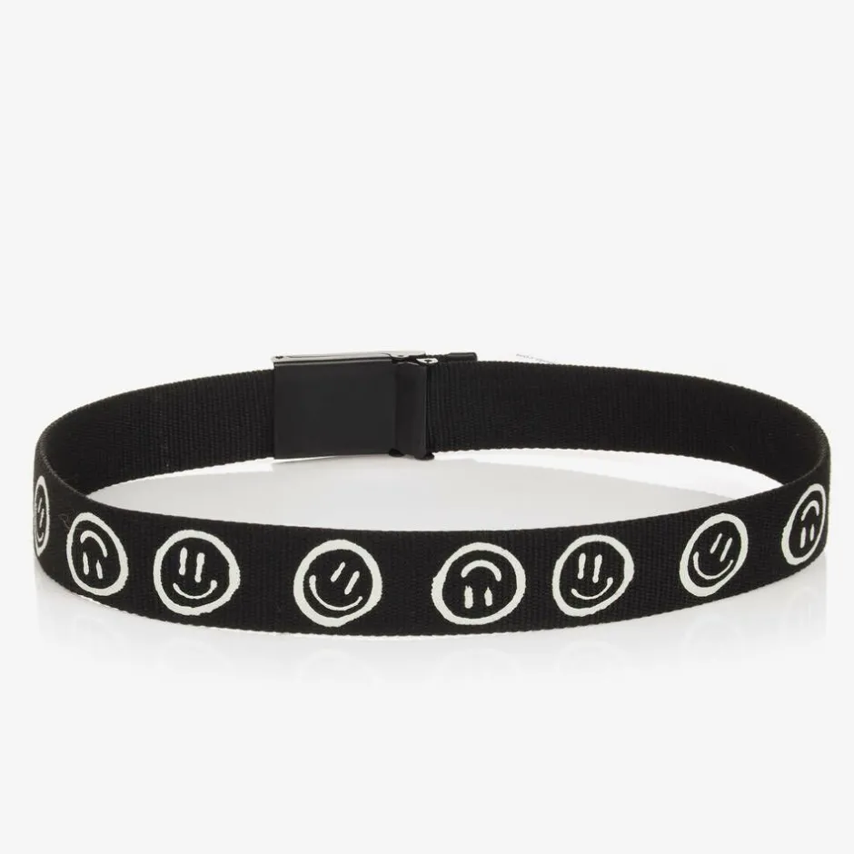 Molo Black Graphic Woven Belt Outlet
