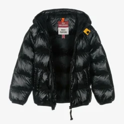 Parajumpers Black Hooded Down Puffer Jacket Discount