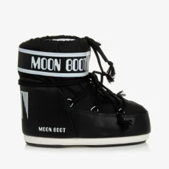 Moon Boot Black Icon Low Nylon Snow Boots Clearance