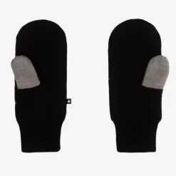 Molo Black Knitted Star Mittens Discount