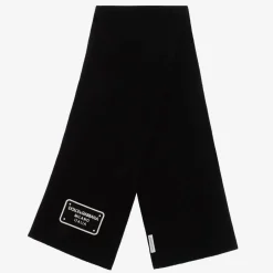 Dolce amp; Gabbana Black Knitted Wool Scarf Online