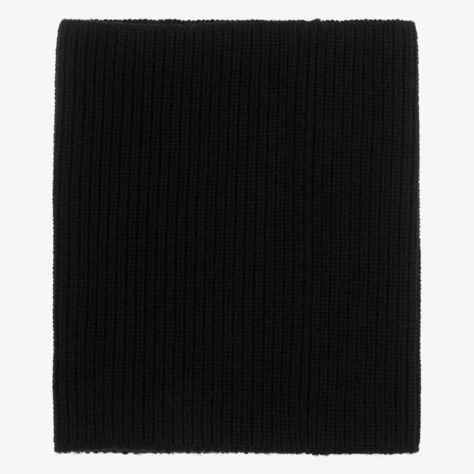 Versace Black Knitted Wool Snood Outlet