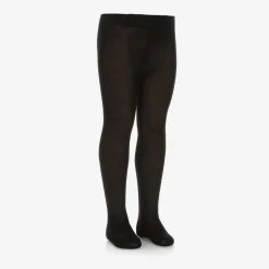 Falke Black Knitted Wool Tights Hot