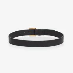 Balmain Black Leather Belt