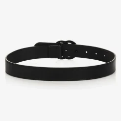Gucci Black Leather Double G Belt Hot
