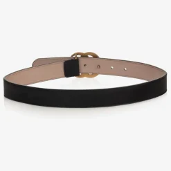 Gucci Black Leather GG Belt Outlet