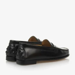 Tods Black Leather Loafers