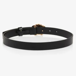 Versace Black Leather Medusa Belt Sale