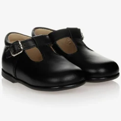Early Days Black Leather Shoes Clearance