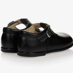 Early Days Black Leather Shoes Clearance