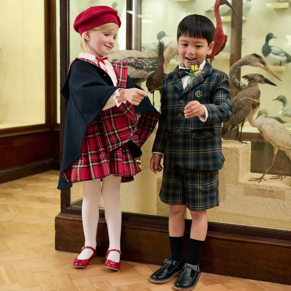 Childrens Classics Black Leather T-Bar Shoes New