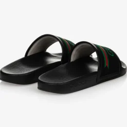 Gucci Black Logo Sliders Clearance
