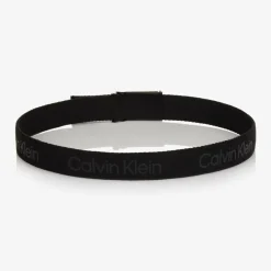 Calvin Klein Black Logo Web Belt