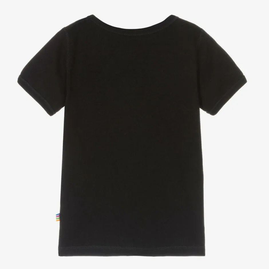 Joha Black Organic Cotton T-shirt Online