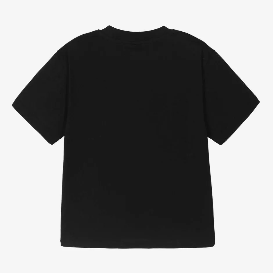 Stella McCartney Kids Black Organic Cotton T-Shirt Best