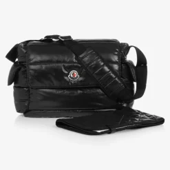 Moncler Enfant Black Padded Changing Bag (39cm) Hot