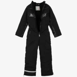 Pilguni Black Padded Hooded Snowsuit Discount