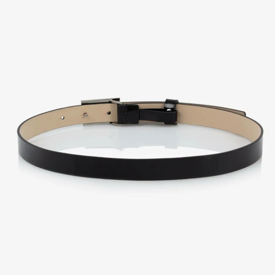 Dolce amp; Gabbana Black Patent Leather Belt New