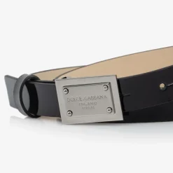 Dolce amp; Gabbana Black Patent Leather Belt New