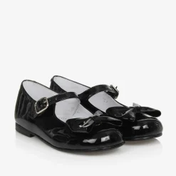 Childrens Classics Black Patent Leather Bow Shoes Sale