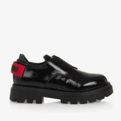 Moschino Black Patent Leather Loafers Online