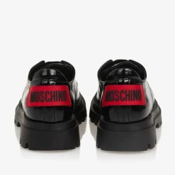 Moschino Black Patent Leather Loafers Online