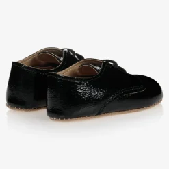 Early Days Black Patent Pre-Walker Shoes